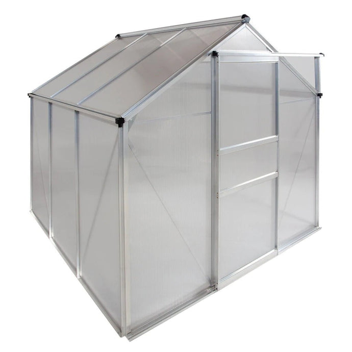 Ogrow 6 x 6 FT Walk-In Greenhouse with Sliding Door and Adjustable Roof Vent - Zip Line Stop